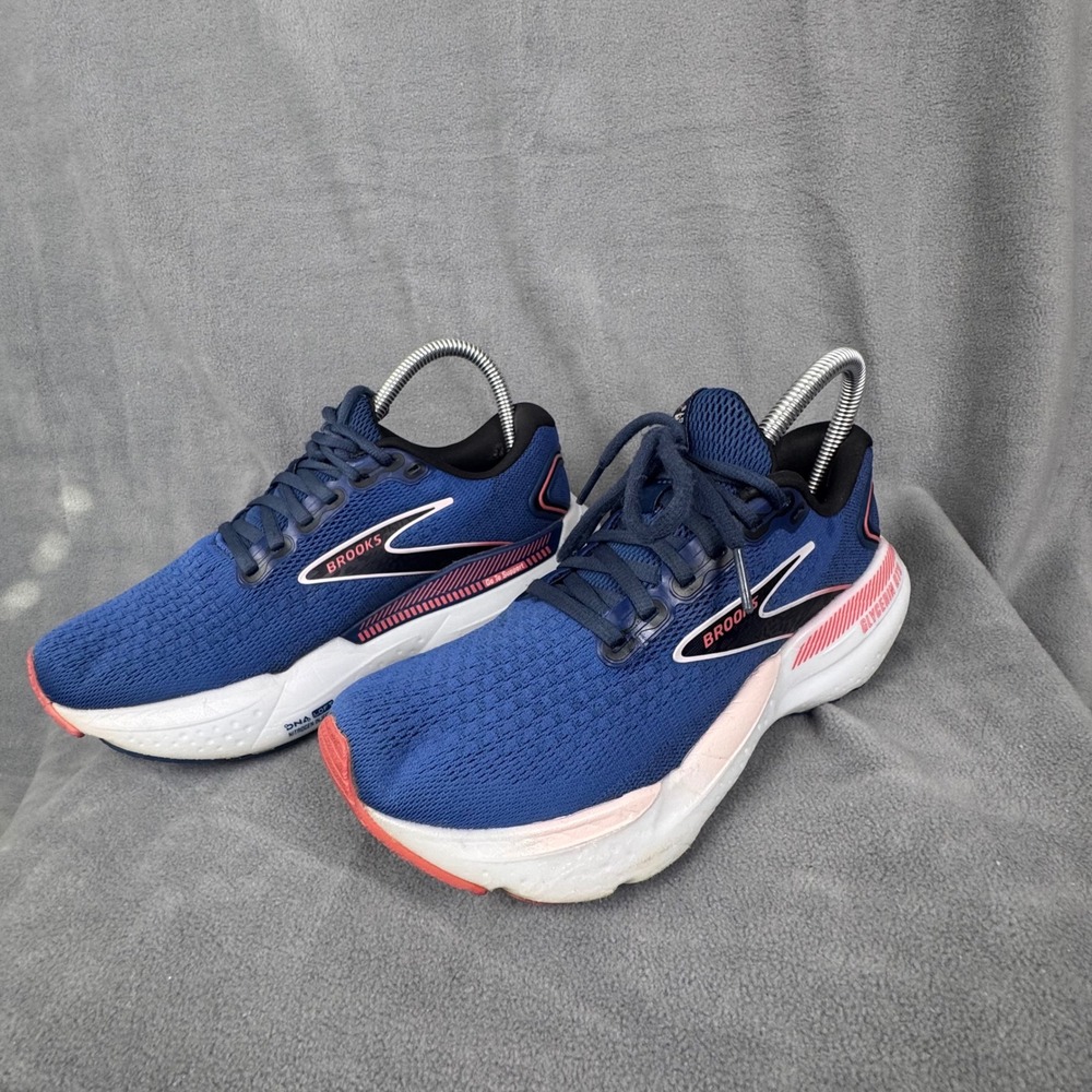 Brooks Glycerin GTS‎ 21 Womens Running Shoes Navy Pink 1204091B496 Size 7